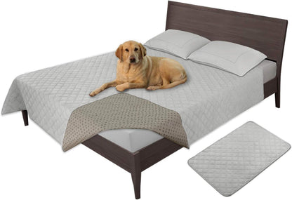 Easy-Going 100% Waterproof Dog Bed Cover, Non-Slip Pet Blanket for Furniture, Washable Couch Cover, Repleasement Sofa Cover (68X82 In,Gray)23