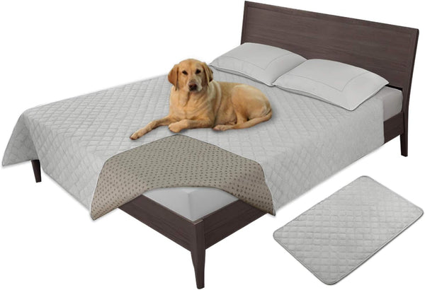 Easy-Going 100% Waterproof Dog Bed Cover, Non-Slip Pet Blanket for Furniture, Washable Couch Cover, Repleasement Sofa Cover (68X82 In,Gray)23