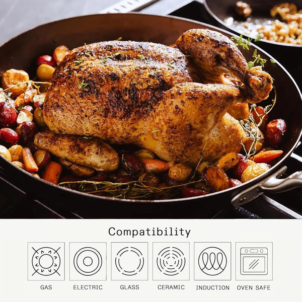 Made in Cookware - Seasoned 12" Carbon Steel Frying Pan - Professional Cookware - Crafted in Sweden - Induction Compatible5