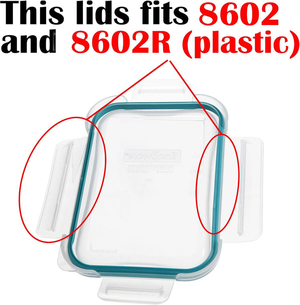 8602-PC Clear Lid W/Juniper Green Gasket (2-Pack) - Made in USA | Bpa-Free Construction | Freezer Safe | Top-Rack Dishwasher Safe | Reusable Design | Snap-Lock | Airtight Configuration7