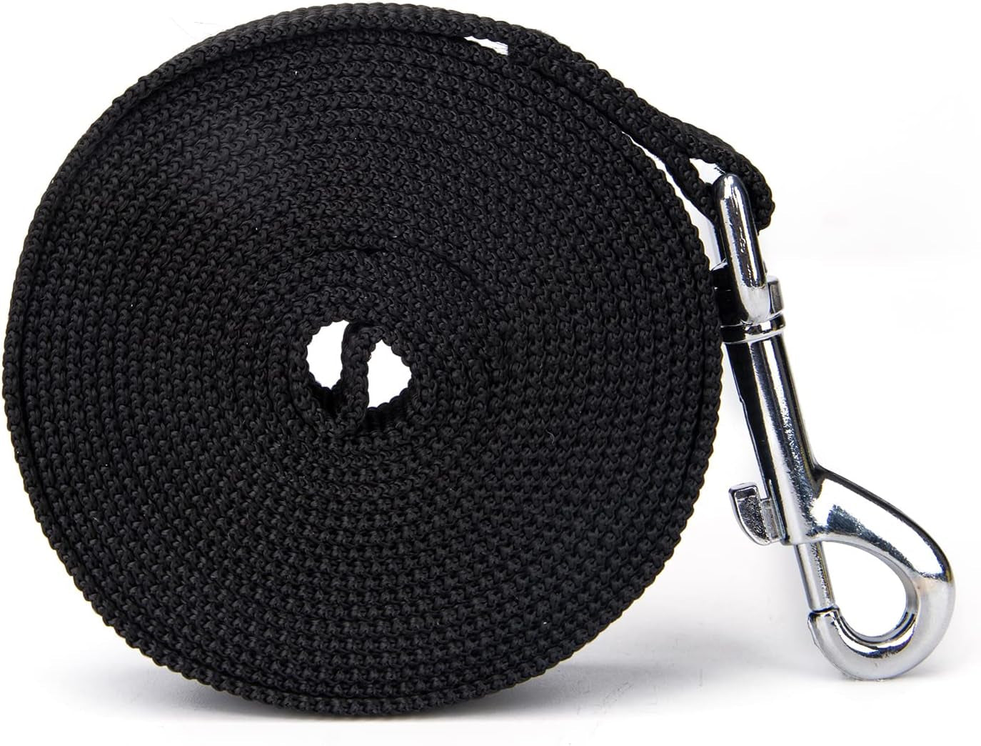 strong-durable-nylon-10ft-long-dog-training-leash-traction-rope-1-inch-wide-for-small-and-medium-dog-black-10-feet