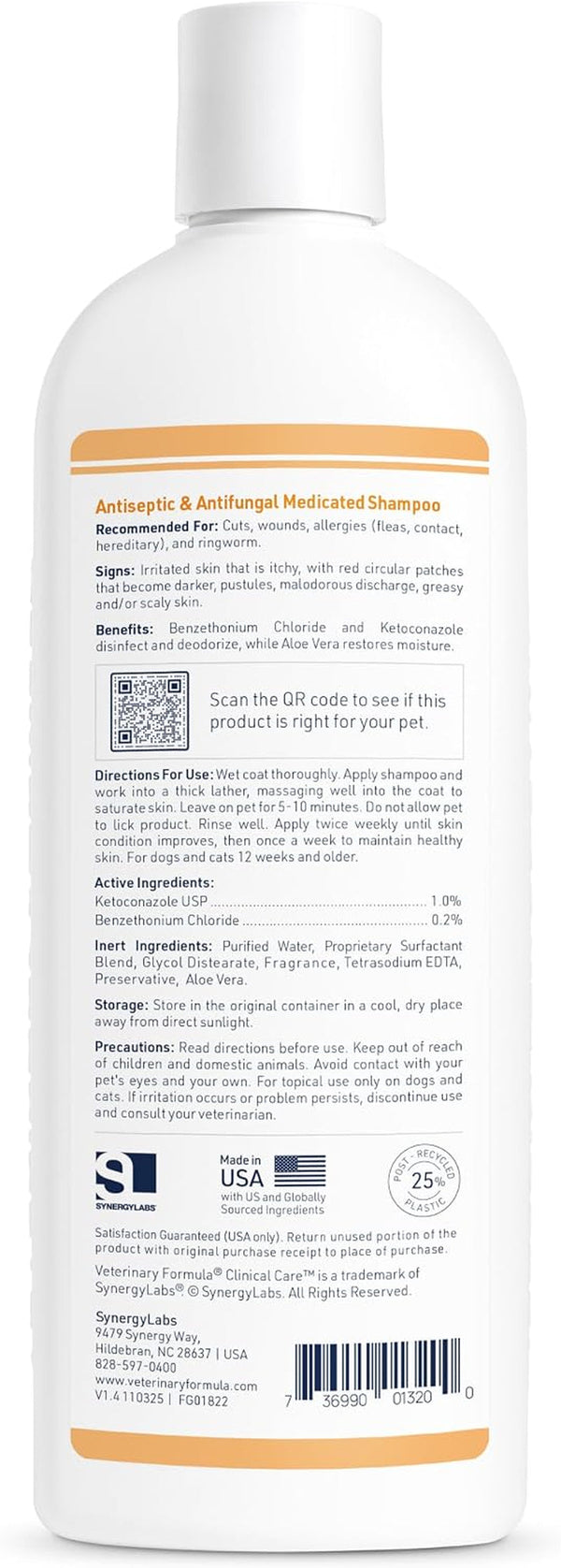 Veterinary Formula Clinical Care Antiseptic & Antifungal Shampoo, 16 Oz | Medicated Formula Helps Alleviate Scaly, Greasy and Red Skin; Free from Parabens, Dyes and Soap2