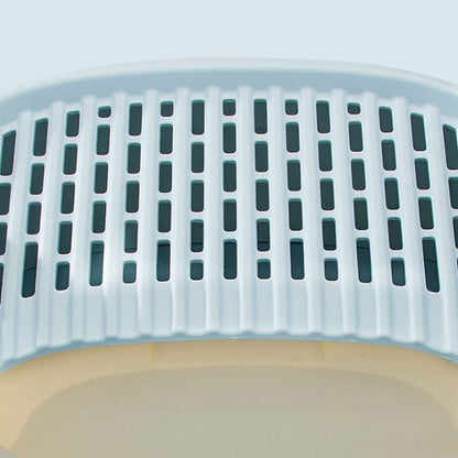 Dog Potty Training Toilet ﻿ Creative Cat Litter Box Fully Enclosed Drawer Top Entry Toilet Supplies Oversized Deodorant Pan (Blue)(Pink)9
