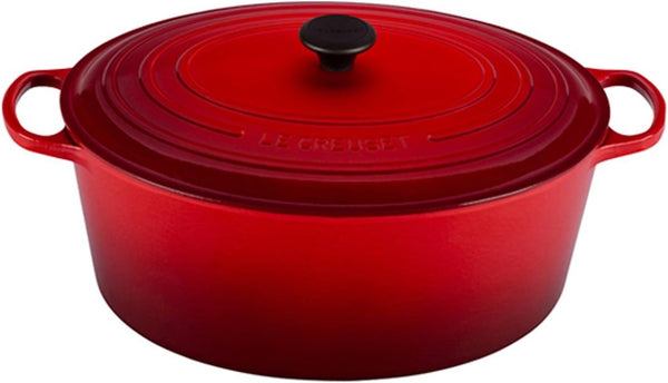 Le Creuset Enameled Cast Iron Signature Oval Dutch Oven, 15.5 Qt., Cerise1