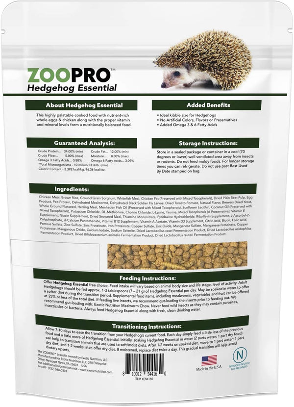 Hedgehog Essential - Chicken Kibble with Mealworms (1.75 Pound)4