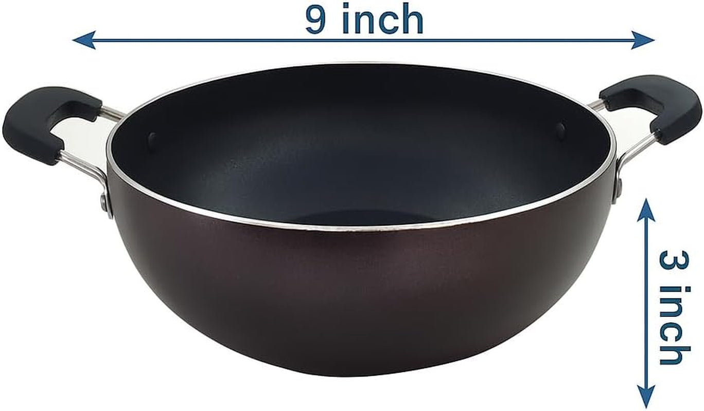 kadhai-nonstick-kadai-with-glass-lid-all-purpose-cookware-indoor-outdoor-aluminum-induction-base-deep-fry-pan-stir-fry-pan-wok-skillet-deep-frying-pan-240mm-2-2-ltr