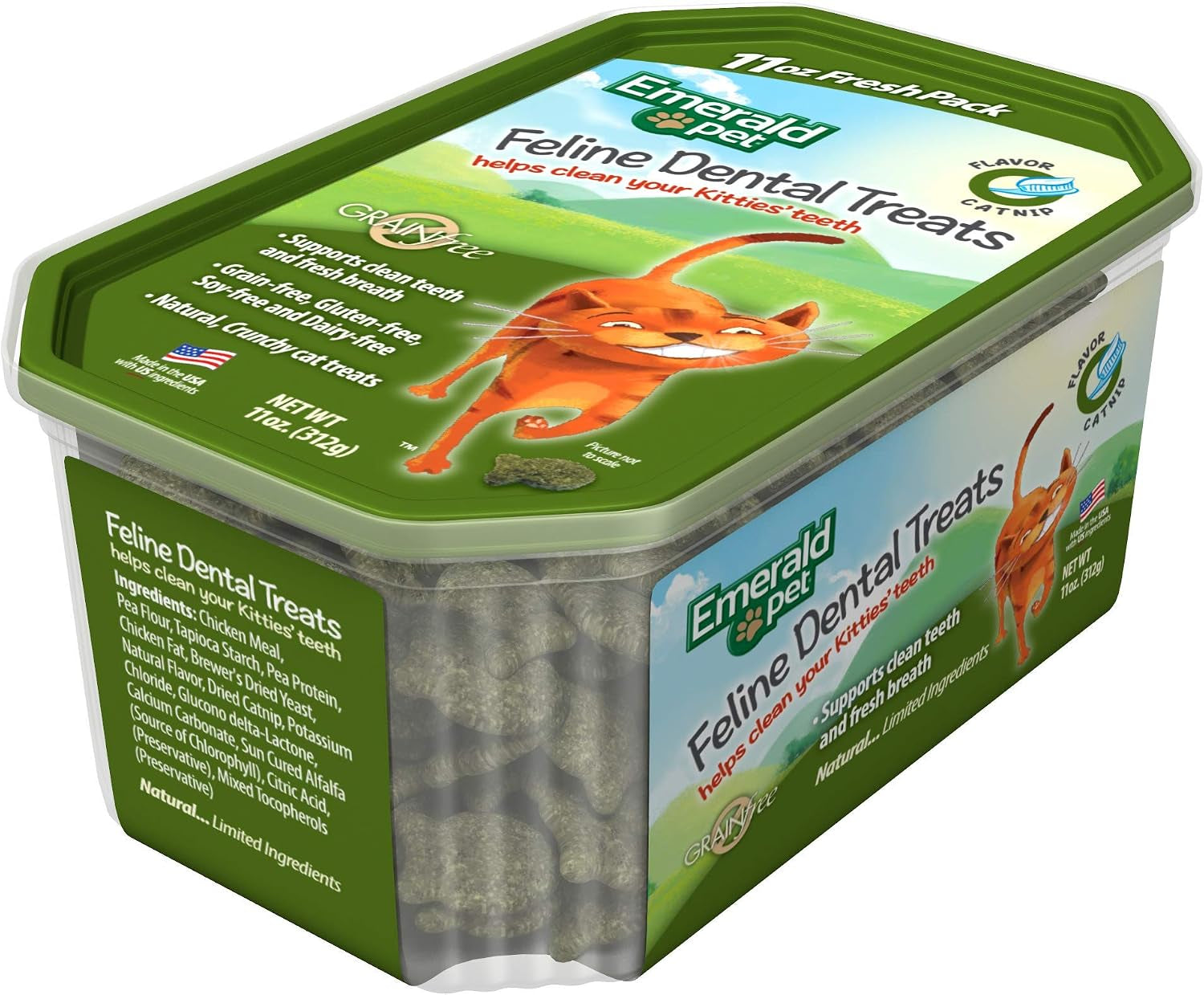 emerald-pet-grain-free-cat-dental-treats-with-catnip-crunchy-natural-dental-treats-for-cats-to-clean-teeth-freshen-breath-and-reduce-plaque-tartar-11-oz-tub