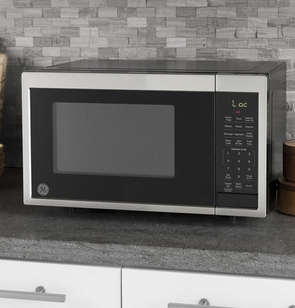 GE Countertop Microwave Oven | 0.9 Cubic Feet Capacity, 900 Watts | Kitchen Essentials for the Countertop or Dorm Room | Stainless Steel7