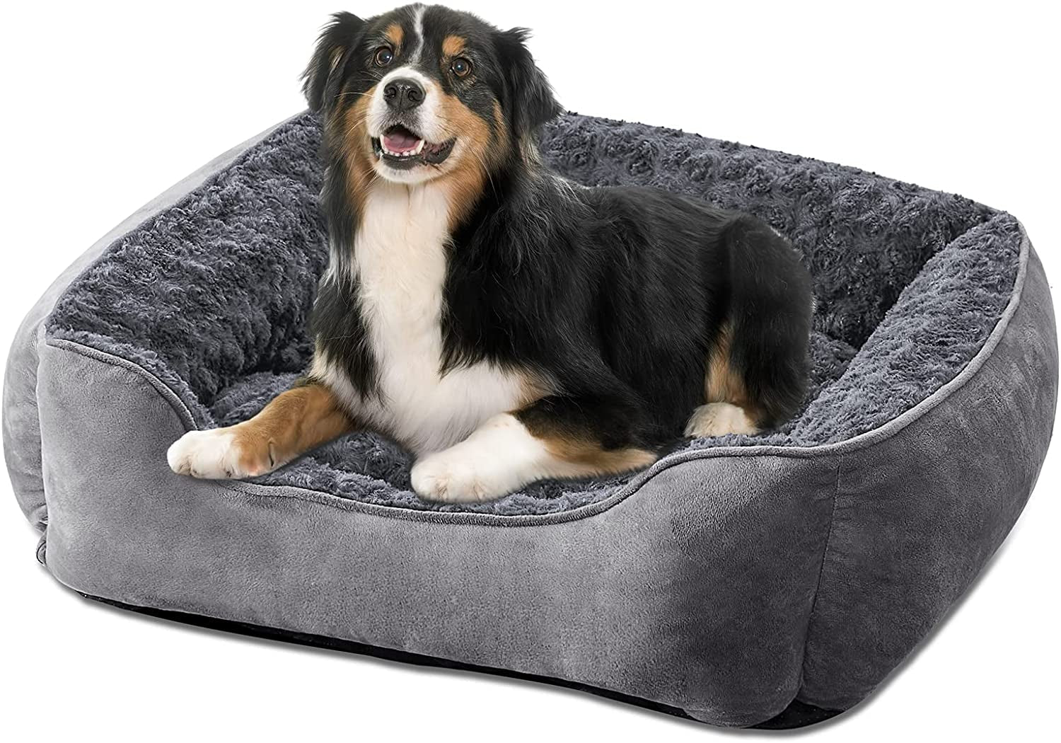 joejoy-rectangle-dog-bed-for-large-medium-small-dogs-washable-orthopedic-sofa-bed-soft-breathable-puppy-pet-cuddler-durable-calming-dog-bed-with-anti-slip-bottom-multiple-sizes-beige