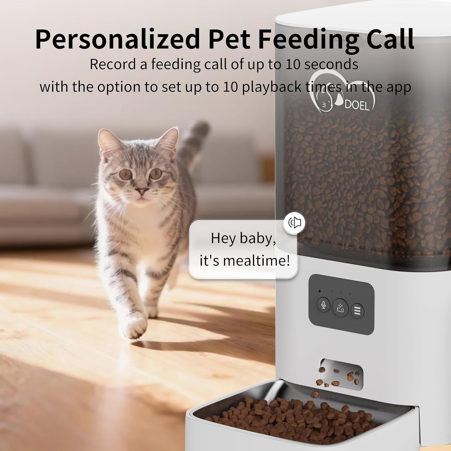 doel-5g-2-4g-wifi-automatic-cat-feeder-and-water-fountain-6l-24-cups-timed-dry-food-dispenser-for-2-5-weeks-with-app-remote-control-voice-for-small-medium-dog-puppy-kitten-white