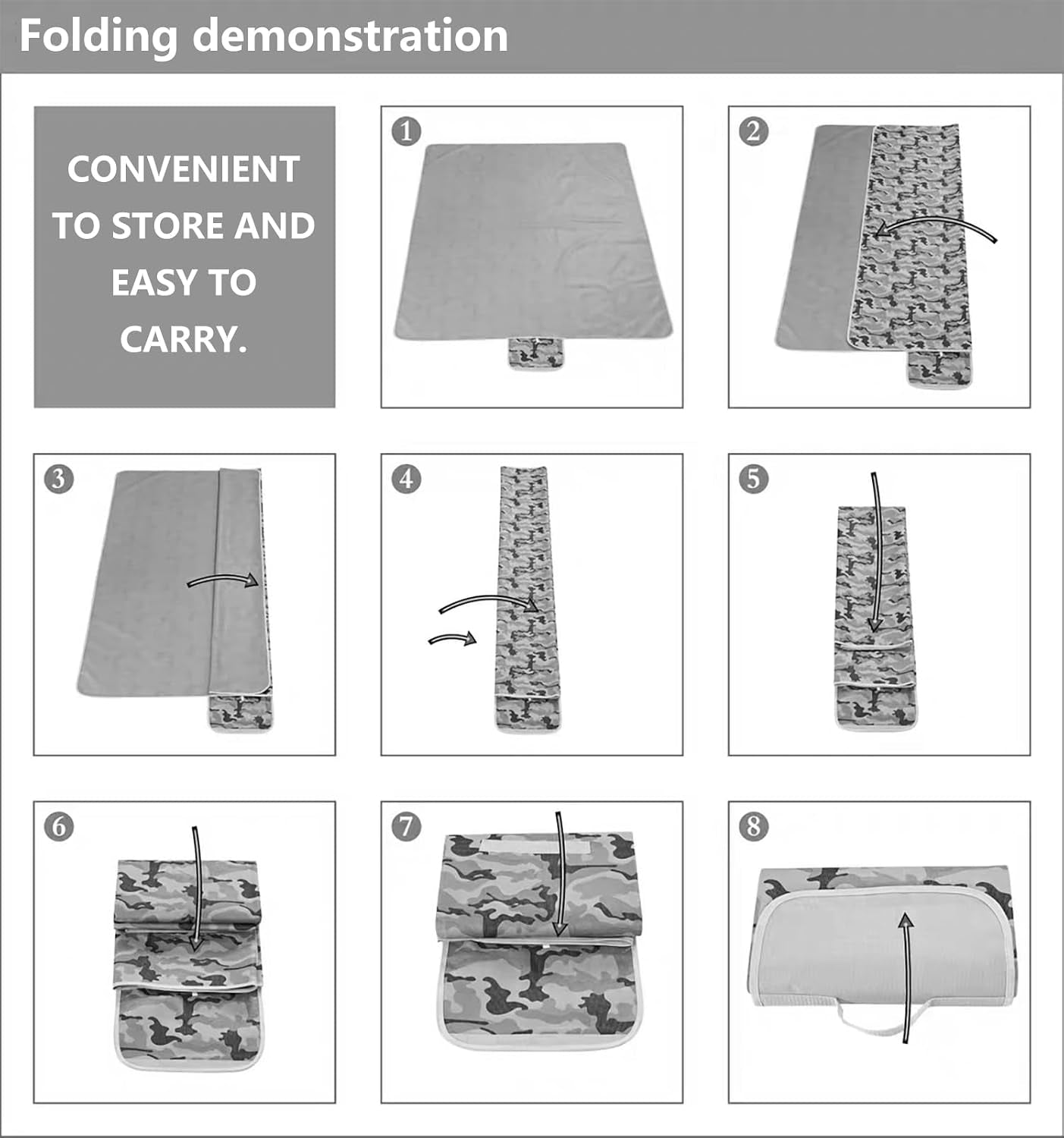 waterproof-picnic-blanket-with-carry-strap-foldable-sandproof-outdoor-mat-for-camping-beach-park-59-x-71-coffee-grid-single-mat