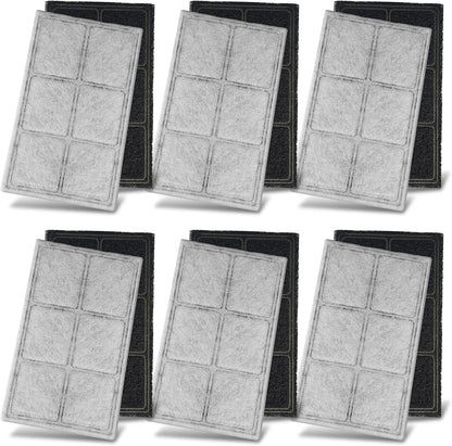 Cat Water Fountain Replacement Carbon Filters, Pack of 12 | Compatible with Petsafe Drinkwell Platinum Pet Fountain, Premium Pet Water Fountain Dog Water Bowl Dispenser Charcoal Filter1