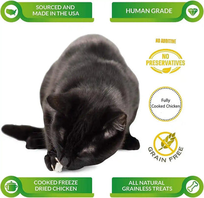 Life Essentials by Cat-Man-Doo | Chicken - 5Oz. Bag | Freeze Dried Chicken Cat & Dog Treats | Healthy, Single Ingredient, Training Treats, High Protein5