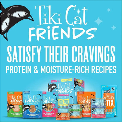 Tiki Cat Friends Wet Cat Food Tuna Variety Pack, 5.5 Oz. Cans (8 Count)12