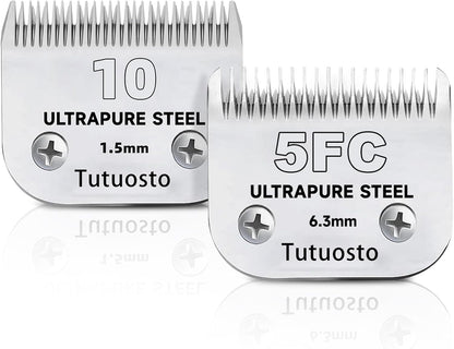 3 Pack 10 Clipper Blade Compatible with Andis, Wahl and Oster Dog Clippers | Detachable Pet Grooming Replacement Blade for Dog Grooming Clippers, Replacement Blades, Compatible Accessory10