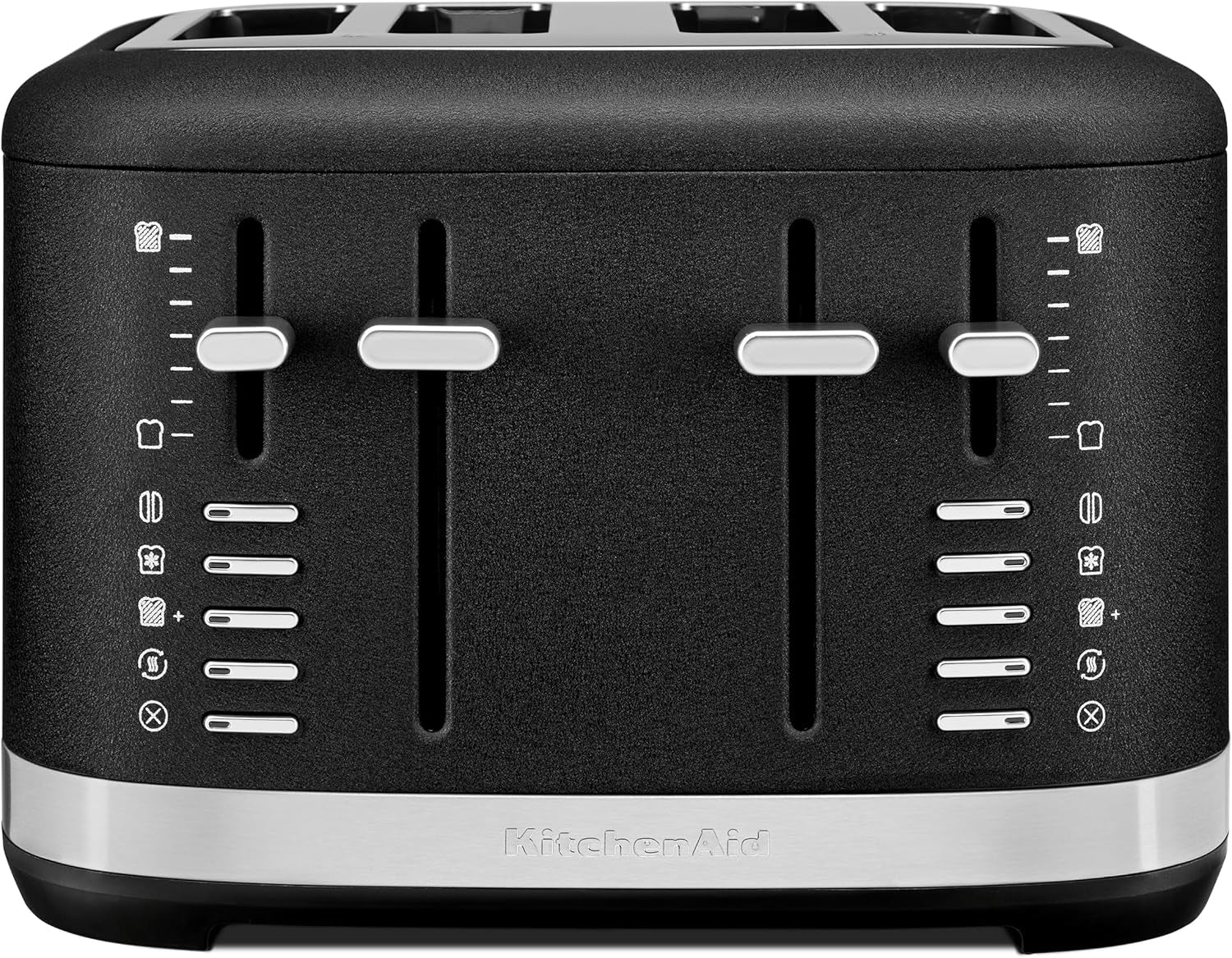 kitchenaid-4-slice-pro-line-automatic-toaster-kmt4109-cast-iron-black-fits-bagels-english-muffins-thick-breads-seven-shade-settings-metal-housing-auto-lift-lever