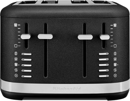 Kitchenaid 4-Slice Pro Line Automatic Toaster, KMT4109, Cast Iron Black | Fits Bagels, English Muffins, Thick Breads, Seven Shade Settings, Metal Housing, Auto Lift Lever2