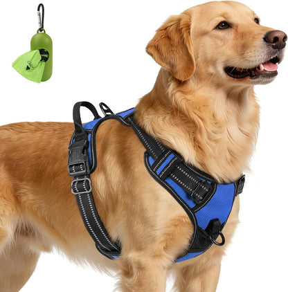 Joytale No Pull Dog Harness Medium Sized Dog, Front Clip, Black | Grab Handle for Instant Control, Padded & Adjustable Vest, Sturdy Metal D-Rings, for Safe Training & Daily Walking10