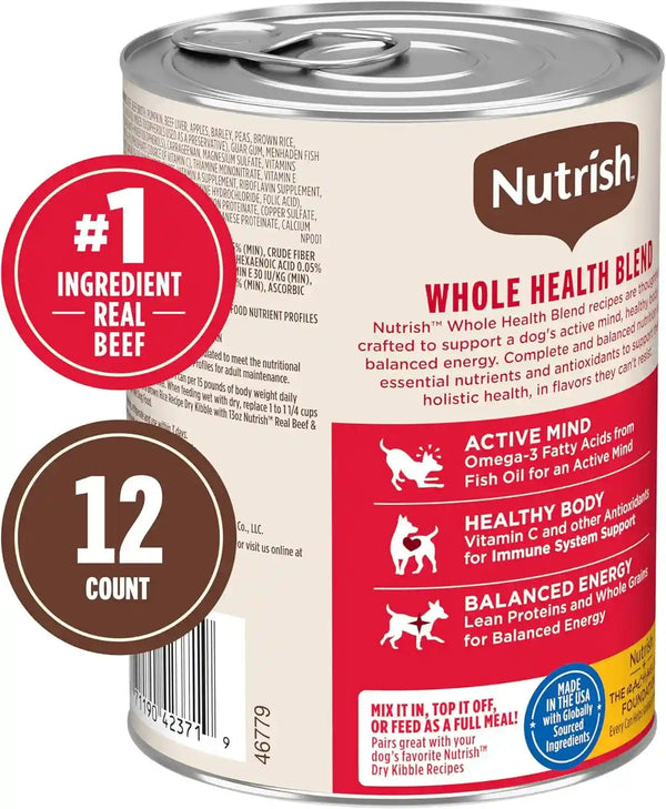Nutrish Beef Paté Wet Dog Food, 13 Oz. Can, (Pack of 12) (Rachael Ray)2