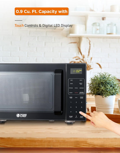 5-In-1 Countertop Microwave Air Fryer Combo, CHMF9BG, Black | 0.9 Cu. Ft. Capacity, Microwave Air Fryer Convection Oven Bake and Roast, 900W, 10.6” Turntable Plate6