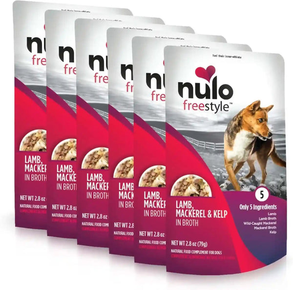 Nulo Freestyle Variety Flavor Real Meat Grain-Free Premium Puppy & Dog Food Topper, 2.8 Ounce (Pack of 6)21
