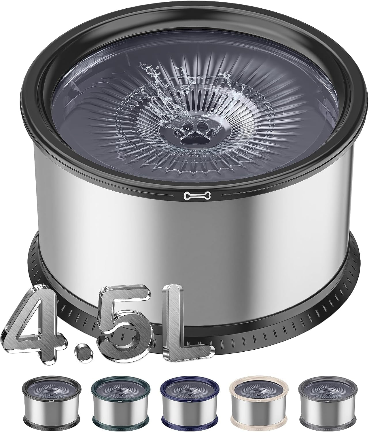 1-6-gallon-dog-water-bowl-6-5l-220oz-stainless-steel-no-spill-water-bowl-for-large-dogs-super-large-capacity-splash-proof-pet-slow-drinking-water-bowl-with-anti-slip-mat-for-mess-drinkers