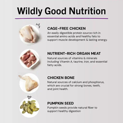 Stella & Chewy'S Freeze-Dried Raw Cat Dinner Morsels - Premium Chicken Recipe with 98% Cage-Free Meat & Organs - Natural Grain-Free Cat & Kitten Food - Made in USA - 18 Oz9