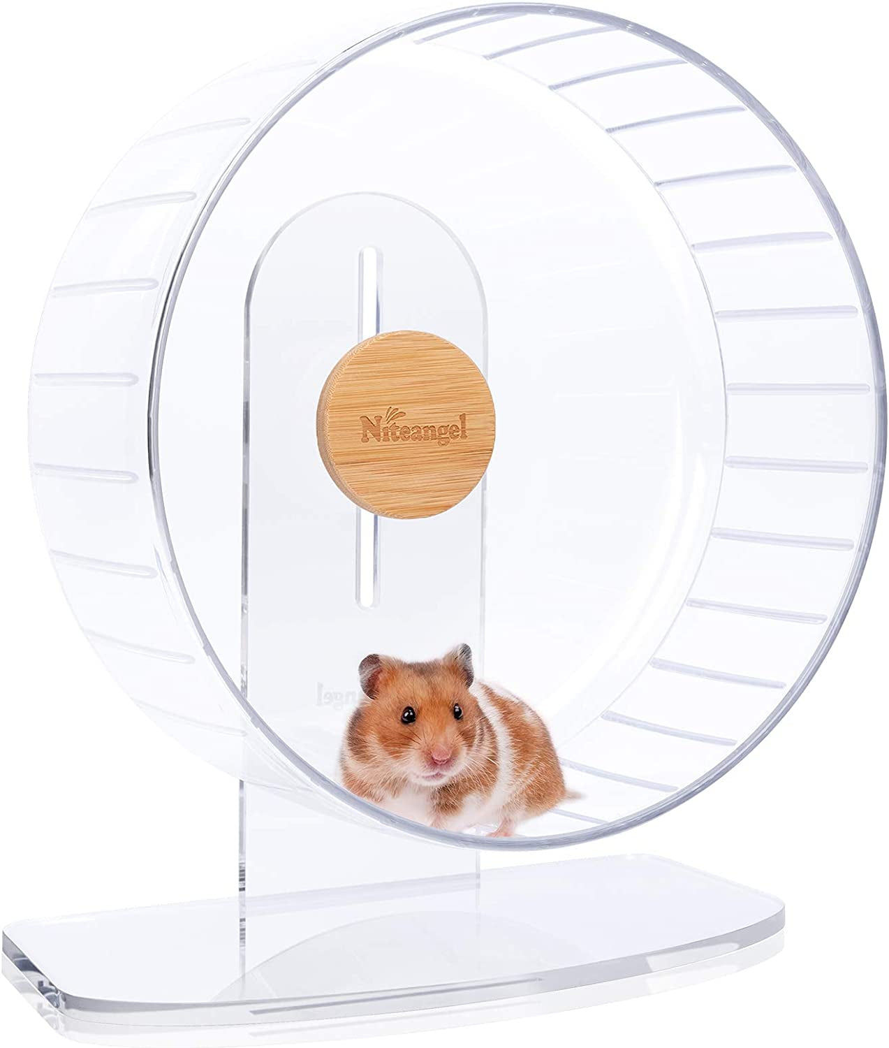 niteangel-super-silent-hamster-exercise-wheels-quiet-10-inch-running-wheel-can-10-6-13-4-adjustable-height-no-bend-back-spinner-running-for-dwarf-syrian-hamster-gerbils-mice-or-other-small-animal