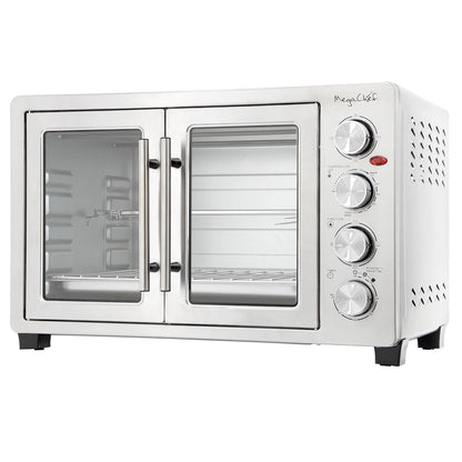 47 Quart Electric French Door Rotisserie Convection Counter Top Oven with Convection and Oven Lamp2