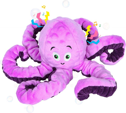 BUYPOW Funny Plush Dog Chew Toys, Squeaky Dog Toys, Interactive Tug of War Puppy Toys, Stuffed Dog Toys for Small, Medium and Large Dogs - Monkey11