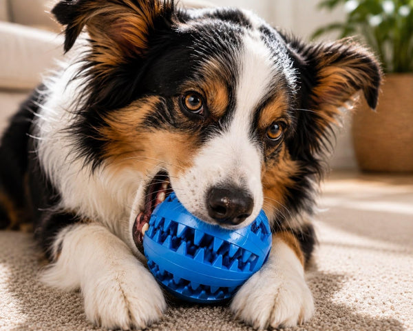 Dog Squeaky Toys for Small & Medium Dogs, 4PCS Interactive Dog Toy Set, Rubber & Rope Toys for Fetch, Tossing, Teeth Cleaning8