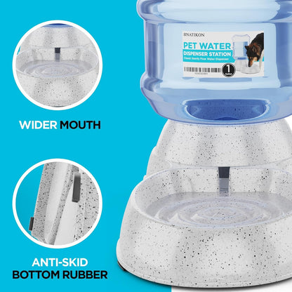Automatic Pet Waterer Dispenser with Bpa-Free Design – 1 Gallon Capacity, Convenient Waterer Solution Ideal for Dogs and Cats Small and Large Pets6