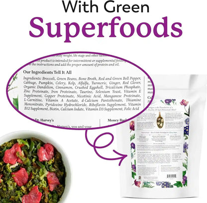 Dr. Harvey'S Paradigm Green Superfood Dog Food, Human Grade Dehydrated Grain Free Base Mix for Dogs, Diabetic Low Carb Ketogenic Diet (6 Pounds)7