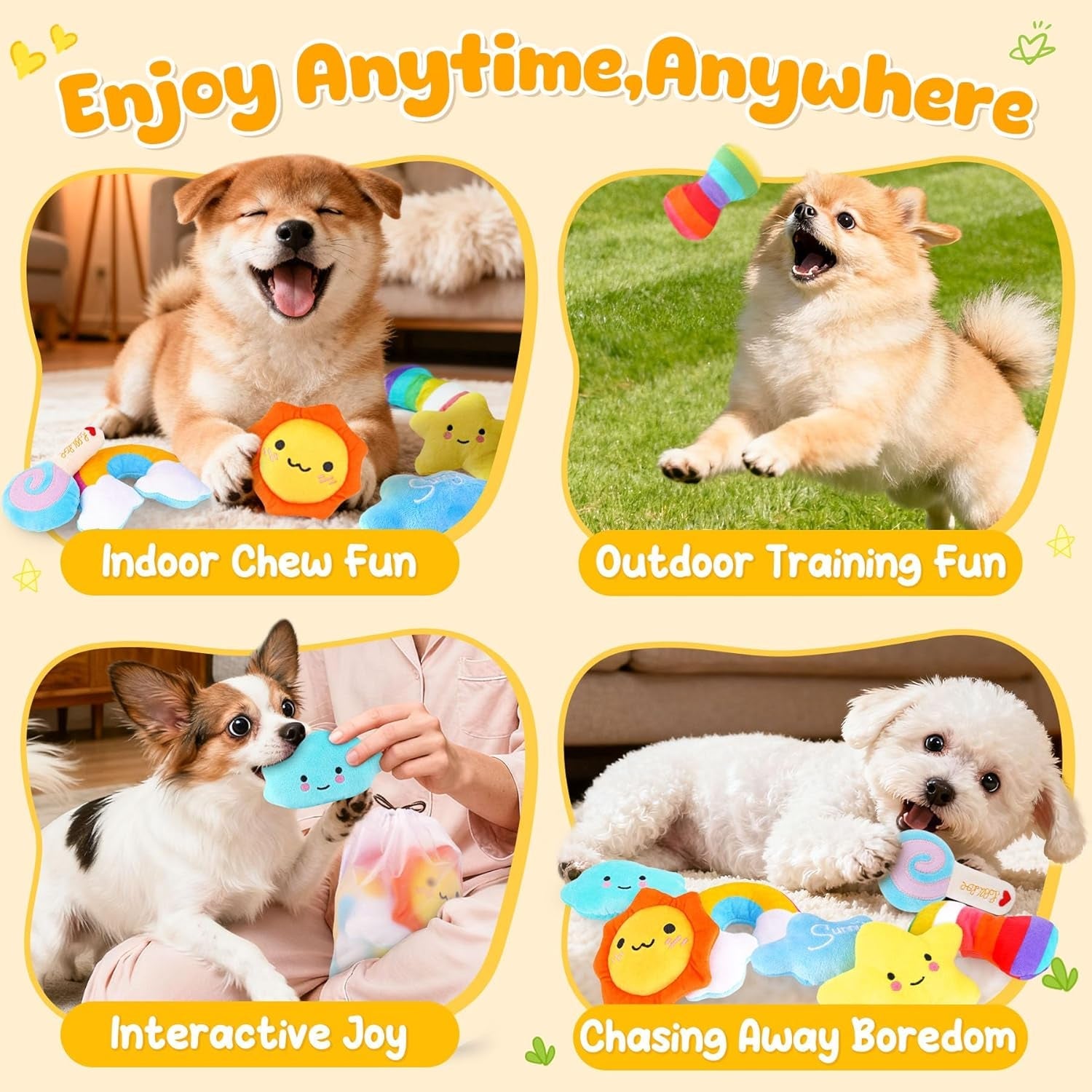 kipritii-whimsical-squeaky-dog-toys-for-small-dogs-puppies-plush-toys-pack-with-storage-bag-9-pcs-stuffed-puppy-chew-toys-with-squeakers-to-relieve-boredom