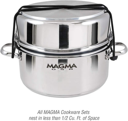 A10-369-2-IND 10" Stainless Steel Non-Stick Sauté Pan | Induction Compatible. for Boat, RV, Camping & Home. Durable, Scratch Resistant. Nests in  Sets. Handle Sold Separately4