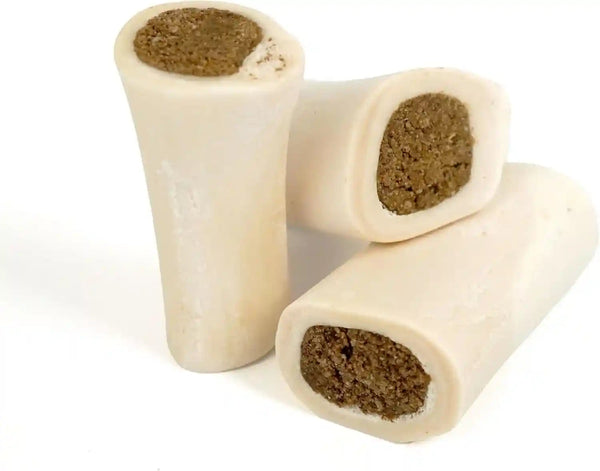 Cadet Stuffed Shin Bone, Long-Lasting Dog Chew Bones for Aggressive Chewers, High Protein Filled Bone Dental Chew for Dogs, Peanut Butter Flavor Filling, 3-4" for Small Dogs, 3 Pack1