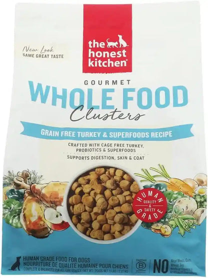 The Honest Kitchen Grain Free Beef & Superfoods Whole Food Clusters, Human Grade Dry Dog Food, Vet-Crafted Nutritional Support for Skin, Coat, Digestion & Overall Wellness, 5 Lb Bag25