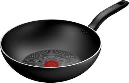Tefal Titanium Essential Non-Stick Wok 28 Cm, Metal Spatula Safe | Aluminium, Non Induction, Long-Lasting Coating, Perfect Searing, Easy Cleaning, B94119441