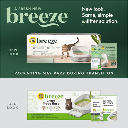 Purina Tidy Cats Litter Box System, BREEZE System Starter Kit Litter Box, Litter Pellets & Pads2