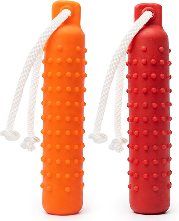Dog Water Toys, 2 Pack Floating Bumper Fetch Toy Dummy | Interactive Retrieving Training Float Pet Rope Toy for Pool, Lake Outdoor Small Medium Large Dogs1