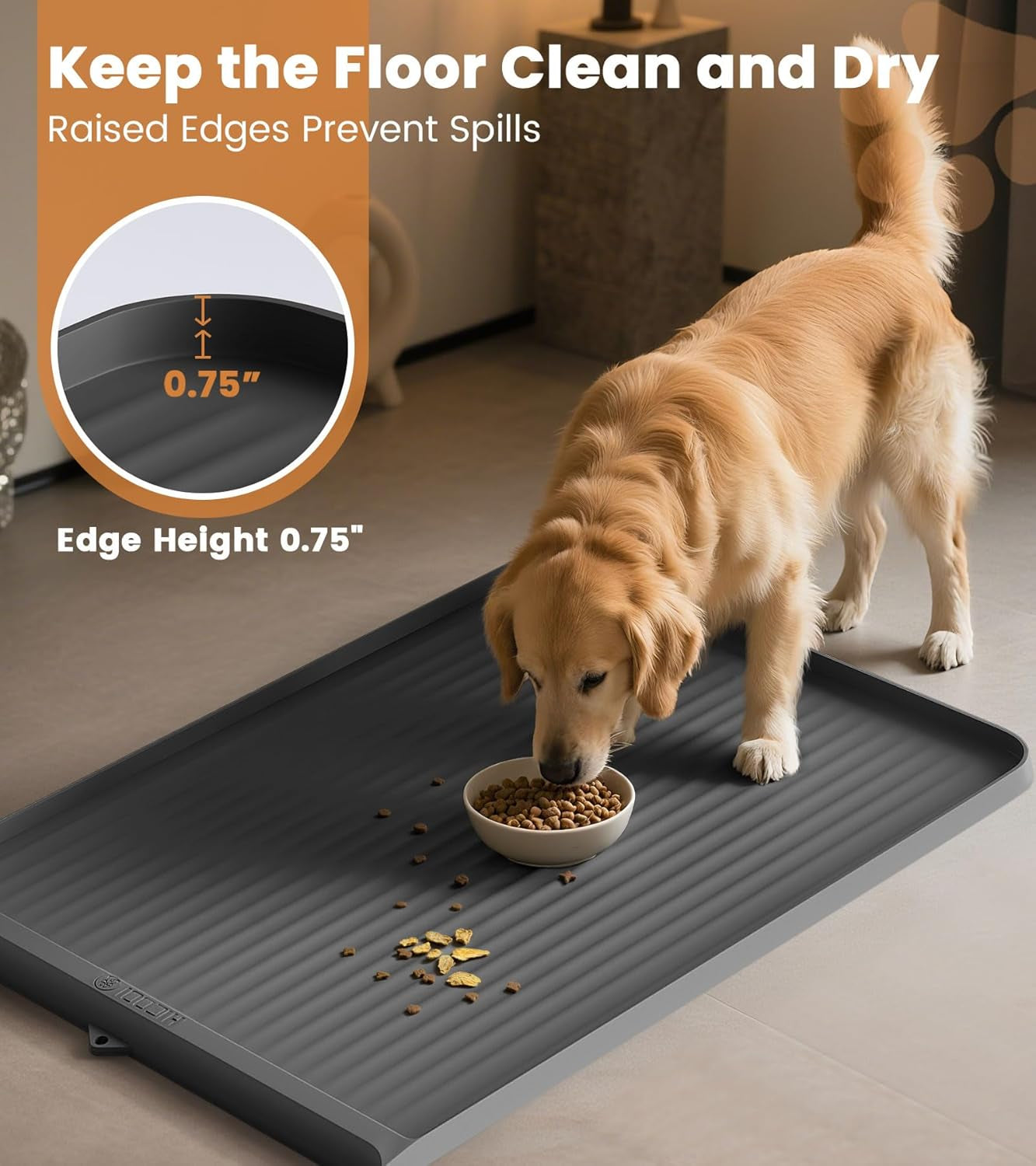 dog-food-mat-36x24-waterproof-dog-bowl-mat-grey-raised-edges-prevent-spills-diversion-grooves-waterproof-surface-non-slip-backing-easy-to-clean