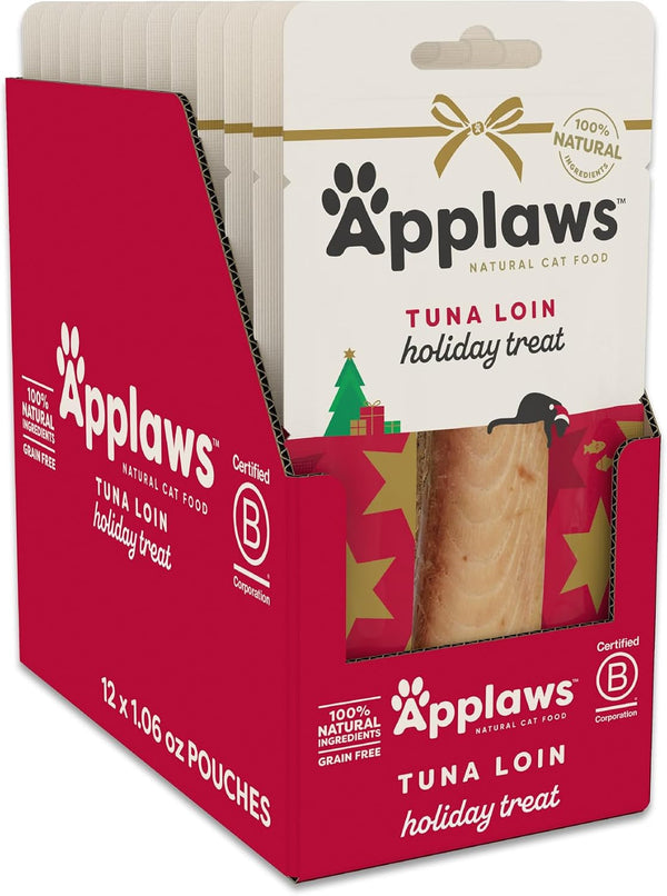Applaws Whole Tuna Loin Grain Free Cat Treats 12-Pack 1.06 Oz | 100% Natural, High Quality, Single Ingredient, Grain Free, High Protein, Freeze Dried, No Fillers, No Artificial Additives13