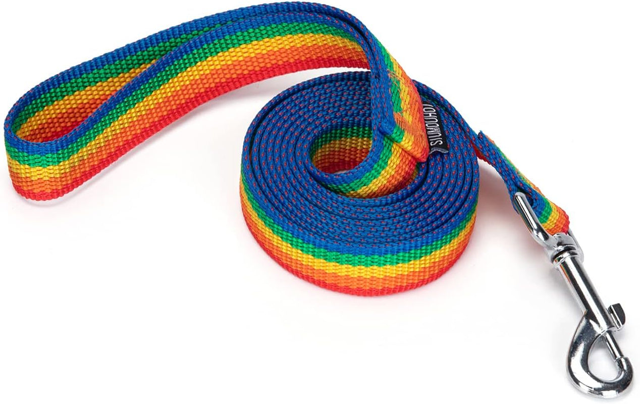 strong-durable-nylon-10ft-long-dog-training-leash-traction-rope-1-inch-wide-for-small-and-medium-dog-black-10-feet