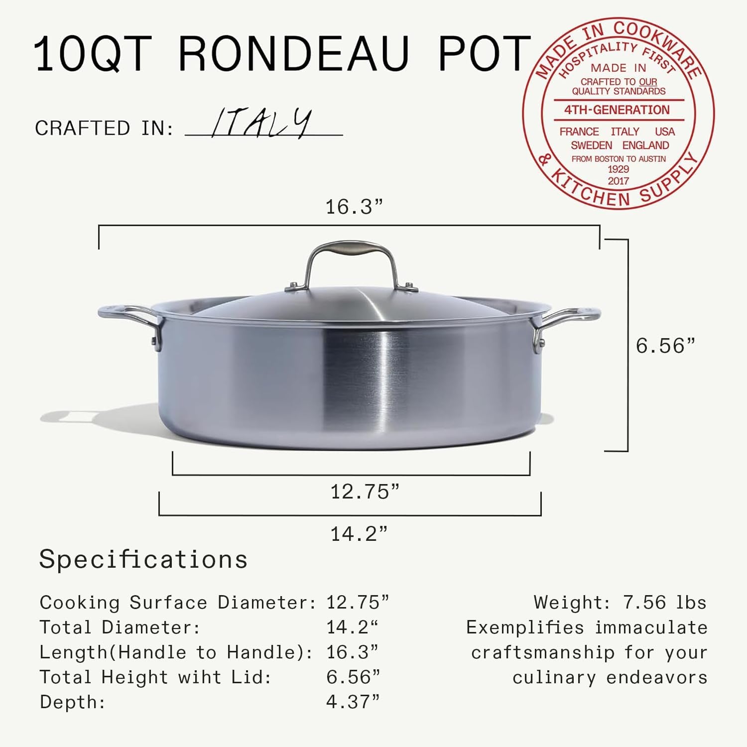 made-in-cookware-10-quart-stainless-steel-rondeau-pot-w-lid-5-ply-stainless-clad-professional-cookware-crafted-in-italy-induction-compatible