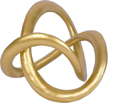 Modern Geometric round Sculpture Gold Knot Statue Decor Tabletop Sculpture and Figurines round Decorative Ornaments Knick Knacks Home Decor for Shelves Coffee Table Bookshelf Decoration Gifts1