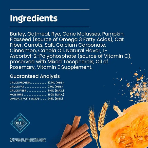 Blue Buffalo Health Bars Pumpkin & Cinnamon Crunchy Dog Biscuits, Oven-Baked with Pumpkin & Natural Ingredients, Healthy Dog Treats with No Artificial Flavors or Preservatives, 16 Oz.9