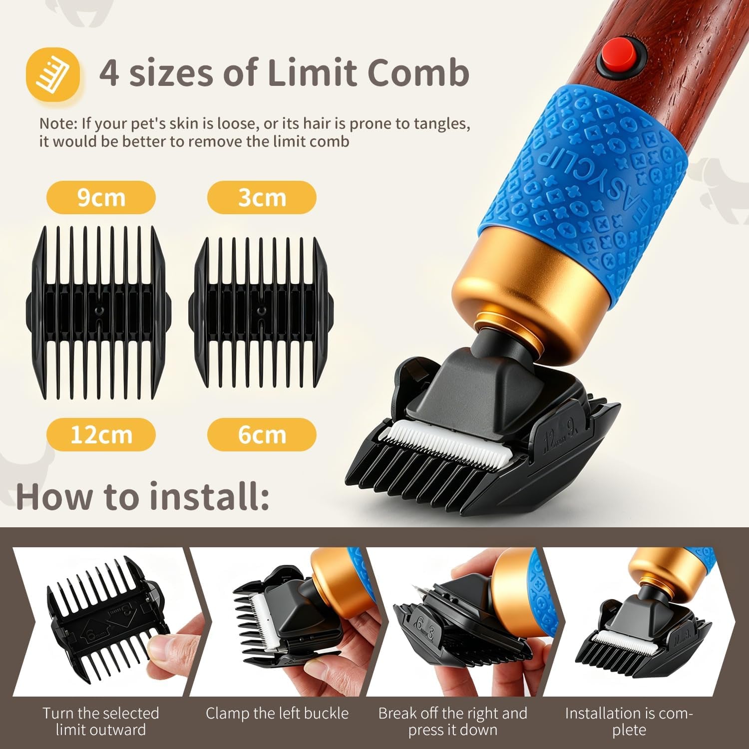 dog-shears-clippers-for-grooming-sheep-shears-for-dogs-with-thick-hair-200w-pet-clipper-kit-with-spare-blade-low-noise-vibration-for-cat-sheep-dog-110-240v