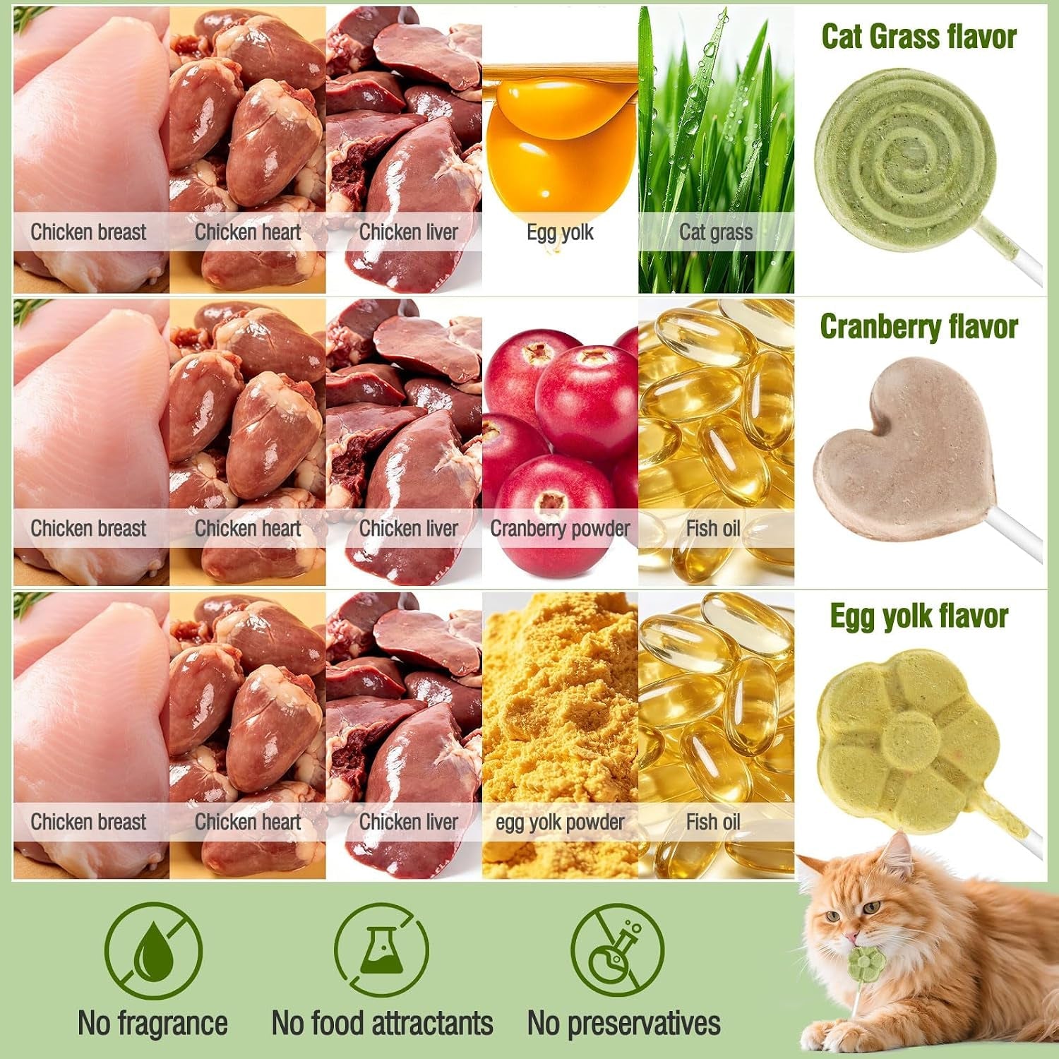 freeze-dried-cat-treats-cat-lollipop-treats-cat-grass-treats-chicken-lollipops-high-protein-nutrient-snacks-interactive-cat-toy-food-toppers-21pcs