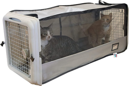 SPORT PET Large Pop Open Kennel, Portable Cat Cage Kennel, Waterproof Pet Bed, Travel Litter Collection1