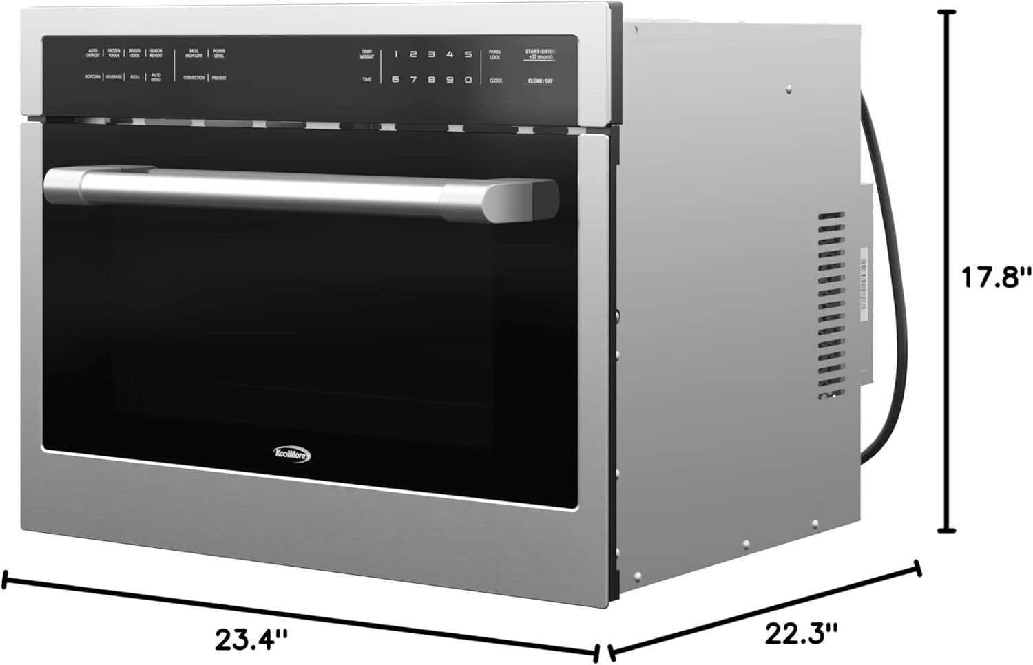 24-inch-built-in-oven-and-microwave-combination-with-broil-and-convection-heating-soft-close-door-1000-watt-power-with-nema-5-20p-plug-stainless-steel-finish-touch-control-lcd-display